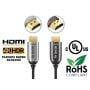 100ft High Speed Hybrid Active HDMI Fiber Optic Cable (AOC), HDMI 2.0, Plenum Rated, 4K Support, UL, Black  thumbnail