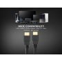 1.5ft High Speed HDMI Cable with Ethernet, 4K Support, 28 AWG, Black thumbnail