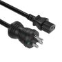 10ft NEMA 5-15P to C13 Hospital Grade Power Cord 14AWG 15A/125V SJT, Black thumbnail
