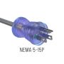 10ft NEMA 5-15P to C13 Hospital Grade Power Cord, 18 AWG, 10A/125V, SJT, Gray thumbnail
