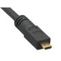 2ft High Speed HDMI to Micro HDMI Cable with Ethernet, 4K Support, Black thumbnail