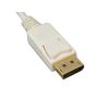 6ft Mini DisplayPort to DisplayPort Cable with Secure Latch, 4K @60Hz, 32AWG, White thumbnail