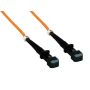 1m OM1 MTRJ to MTRJ Duplex Corning Fiber Optic Cable MultiMode 62.5/125 OFNR Rated, Orange thumbnail