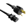 8ft NEMA L6-30P to C13 Heavy Duty Power Cord 14AWG, 15A 250V thumbnail