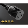10ft NEMA L6-30P to NEMA L6-30R Power Cord, 10AWG, 30A, 250V thumbnail