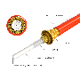 2m OM2 ST to ST UPC Duplex Corning Fiber Optic Cable MultiMode 50/125 OFNR Rated, Orange thumbnail