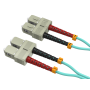 5m OM3 SC/SC Duplex Corning Fiber Optic Cable Multimode 50/125 LSZH/OFNR Rated, Aqua thumbnail