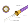 30m OM4 LC to LC Duplex Corning Fiber Optic Cable Multimode 50/125 OFNR Rated, Violet thumbnail