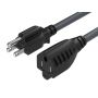 100ft NEMA 5-15P to 5-15R Power Extension Cord for Indoor and Outdoor, 14AWG, SJTW, 15A/125V, Black thumbnail