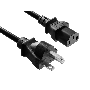 3ft NEMA 6-15P to C13 Heavy Duty Power Cord, 14 AWG, 15A/250V, Black  thumbnail