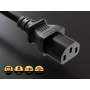 3ft NEMA 6-15P to C13 Heavy Duty Power Cord, 14 AWG, 15A/250V, Black  thumbnail