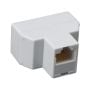 RJ45 One Female to Two Female Modular T-Adapter thumbnail