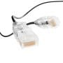 1ft Slim Cat6a 28AWG UTP Ethernet Network Patch Cable, Black thumbnail