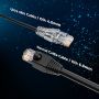 1ft Slim Cat6a 28AWG UTP Ethernet Network Patch Cable, Black thumbnail