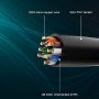 1ft Slim Cat6a 28AWG UTP Ethernet Network Patch Cable, Black thumbnail