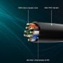 6ft Slim Cat6a 28AWG UTP Ethernet Network Patch Cable, Orange thumbnail