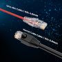 20ft Slim Cat6a 28AWG UTP Ethernet Network Patch Cable, Red thumbnail