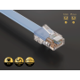 10FT Cisco Console Cable USB-C to RJ45 8P8C Flat Serial Console Cable, Blue thumbnail