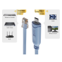 10FT Cisco Console Cable USB-C to RJ45 8P8C Flat Serial Console Cable, Blue thumbnail