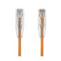 2FT Slim Cat6 28AWG UTP Ethernet Network Patch Cable Snagless, Orange thumbnail