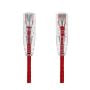 2FT Slim Cat6 28AWG UTP Ethernet Network Patch Cable Snagless, Red thumbnail