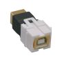 USB 2.0 A Female to A Female Keystone Jack, Flush Type thumbnail