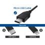 15ft USB 2.0 A Male to Micro B Male Cable in Black for Fast Charging and Data Transfer thumbnail