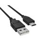 15ft USB 2.0 A Male to Micro B Male Cable in Black for Fast Charging and Data Transfer thumbnail