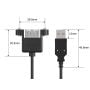 1ft USB 2.0 High Speed Panel-Mount Type A Male to Type A Female Cable, Black thumbnail