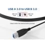 Cable Leader 10ft USB 3.0 Type A to Type B Cable, Super High Speed, Black thumbnail