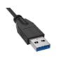 3ft USB 3.0 Type A Male to Female Extension Cable, SuperSpeed, Black thumbnail
