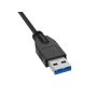 10ft SuperSpeed USB 3.0 Panel Mount Type A to Type A Male to Female Extension Cable, Up to 4.8 Gbps, Black thumbnail