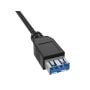 3ft USB 3.0 Type A Male to Female Extension Cable, SuperSpeed, Black thumbnail