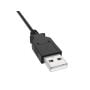 3ft USB 2.0 A Male to DC 5.5mm x 2.1mm Power Cable, 3ft black cable for powering various electronic devices from USB ports. thumbnail