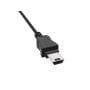 1 ft USB 2.0 Type A Male to Mini 5-Pin Male Cable, black color, double-shielded for 480Mbps data transfer, ideal for digital cameras and small USB devices. thumbnail