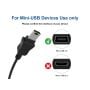 1 ft USB 2.0 Type A Male to Mini 5-Pin Male Cable, black color, double-shielded for 480Mbps data transfer, ideal for digital cameras and small USB devices. thumbnail
