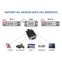 15ft SVGA Male to Male Monitor Cable, black color, with ferrite core and HD15 connectors for high-quality display connections with EMI/RFI protection. thumbnail
