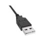 5ft USB 2.0 2-in-1 splitter cable with A Male, Mini 5-Pin Male, and Micro B Male connectors, black color, for simultaneous charging of multiple devices. thumbnail