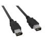10ft FireWire 400 Cable IEEE-1394a 6-Pin Male to Male Data Transfer Cable, Black thumbnail