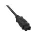 6ft FireWire 800 Cable IEEE-1394b 9-Pin Male to Male Data Transfer Cable, Black thumbnail