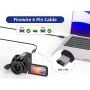 10ft FireWire 400 Cable IEEE-1394a 6-Pin Male to Male Data Transfer Cable, Black thumbnail
