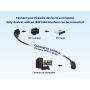 6ft FireWire 800 Cable IEEE-1394b 9-Pin Male to Male Data Transfer Cable, Black thumbnail