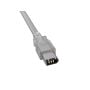 6ft IEEE 1394b FireWire 800 9-pin to 6-pin Male to Male Data Transfer Cable, Clear thumbnail