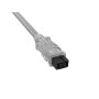 6ft IEEE 1394b FireWire 800 9-pin to 6-pin Male to Male Data Transfer Cable, Clear thumbnail
