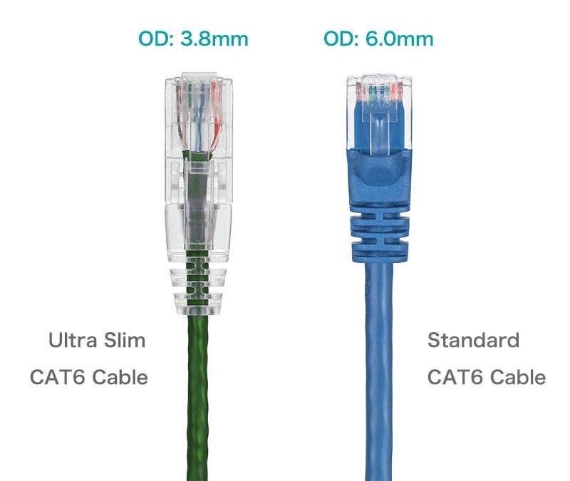 Black Box C6PC28-RD-01 Pack of 50 pcs Slim-Net 28 AWG Patch Cable