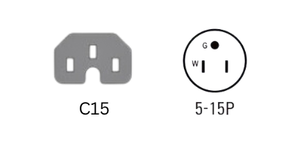 NEMA 5-15P TO C15