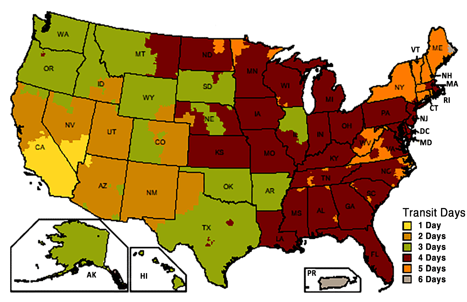 Estimate UPS Ground Shipping Times From Cable Leader